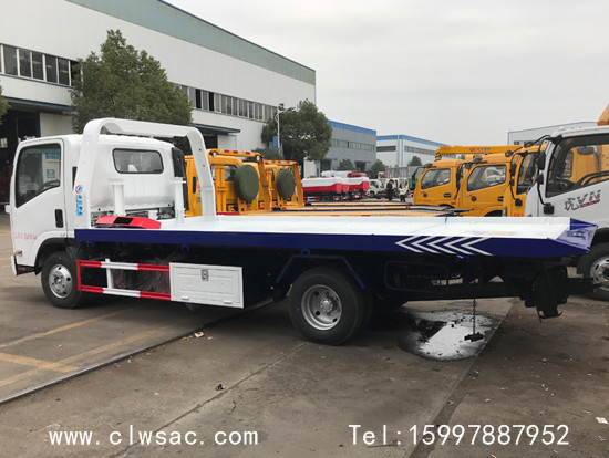 五十鈴KV100一托二藍牌清障車國六