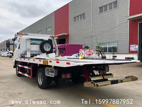 五十鈴KV100一托二藍牌清障車國六